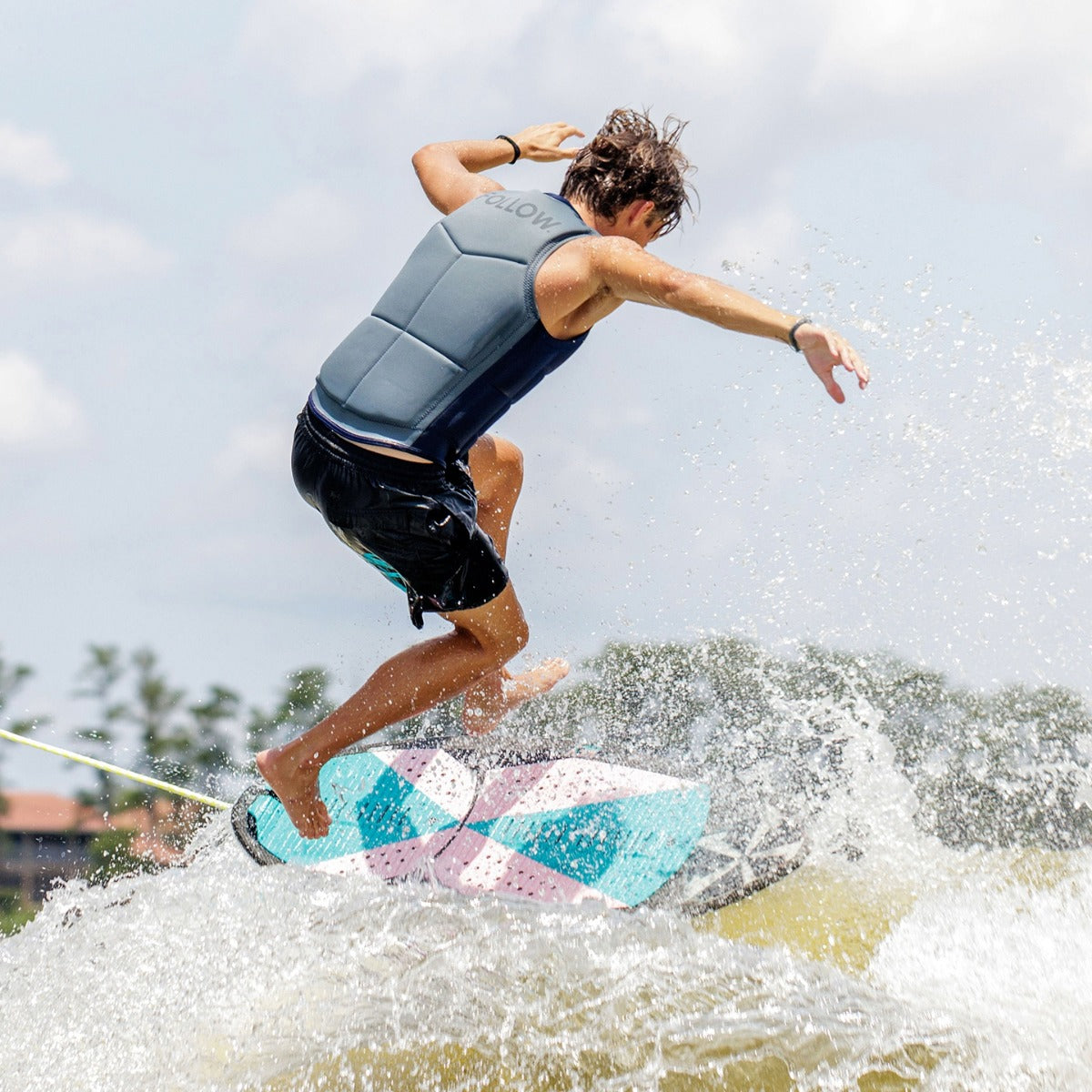 Follow Section Comp Wake Vest in Navy/Grey