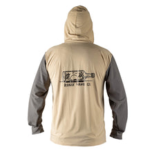 Ronix Men's UV Shade Wick Dry Hoodie in Sand / Charcoal