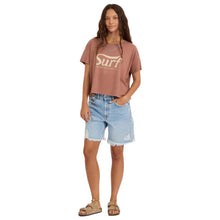 Sisstr Daybreak Crop Short Sleeve Tee in Mulberry - BoardCo