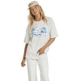 Sisstr Kickin It Slouch Short Sleeve Tee in Vintage White - BoardCo