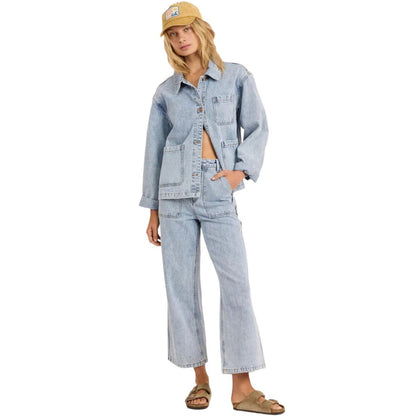 Sisstr Mason Long Sleeve Jacket in Vintage Indigo - BoardCo