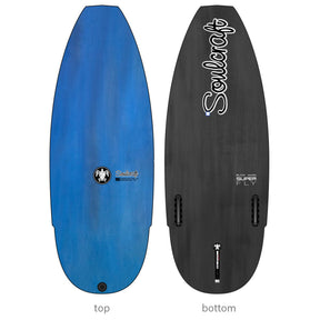 Soulcraft SuperFly Black Magic Wakesurf Board in Distressed Blue Deck 2025 - BoardCo
