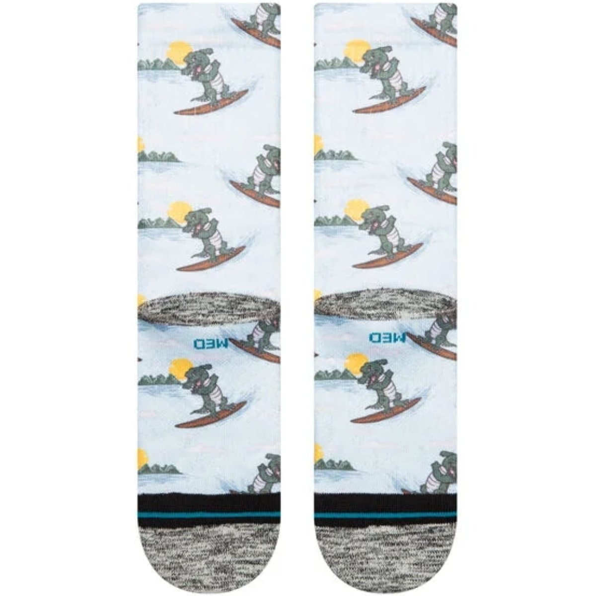 Stance Later Gator Crew Socks in Light Blue - BoardCo
