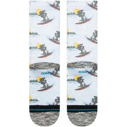 Stance Later Gator Crew Socks in Light Blue - BoardCo
