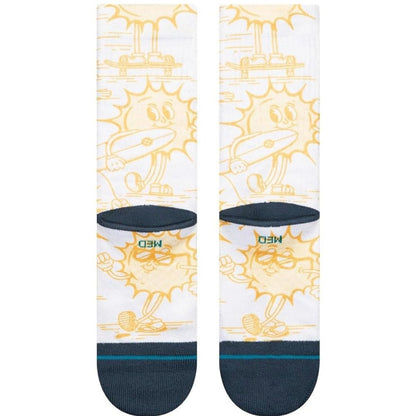 Stance Sonny's Crew Socks in Yellow - BoardCo