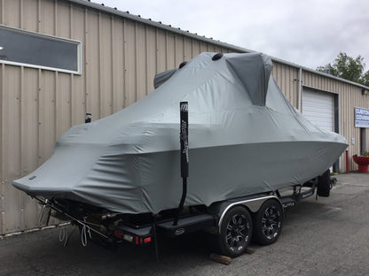 Supra SA With Roswell Pro Edge Tower and Factory bimini Double Up Storage Cover - BoardCo