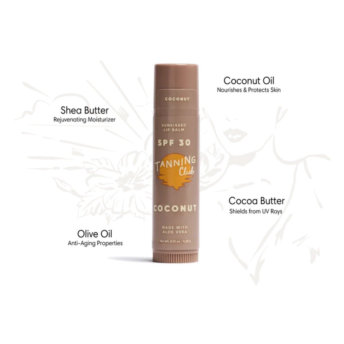 Tanning Club Coconut Lip Balm - BoardCo