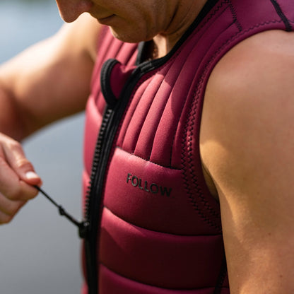 Follow Total Men's Comp Wake Vest in Maroon