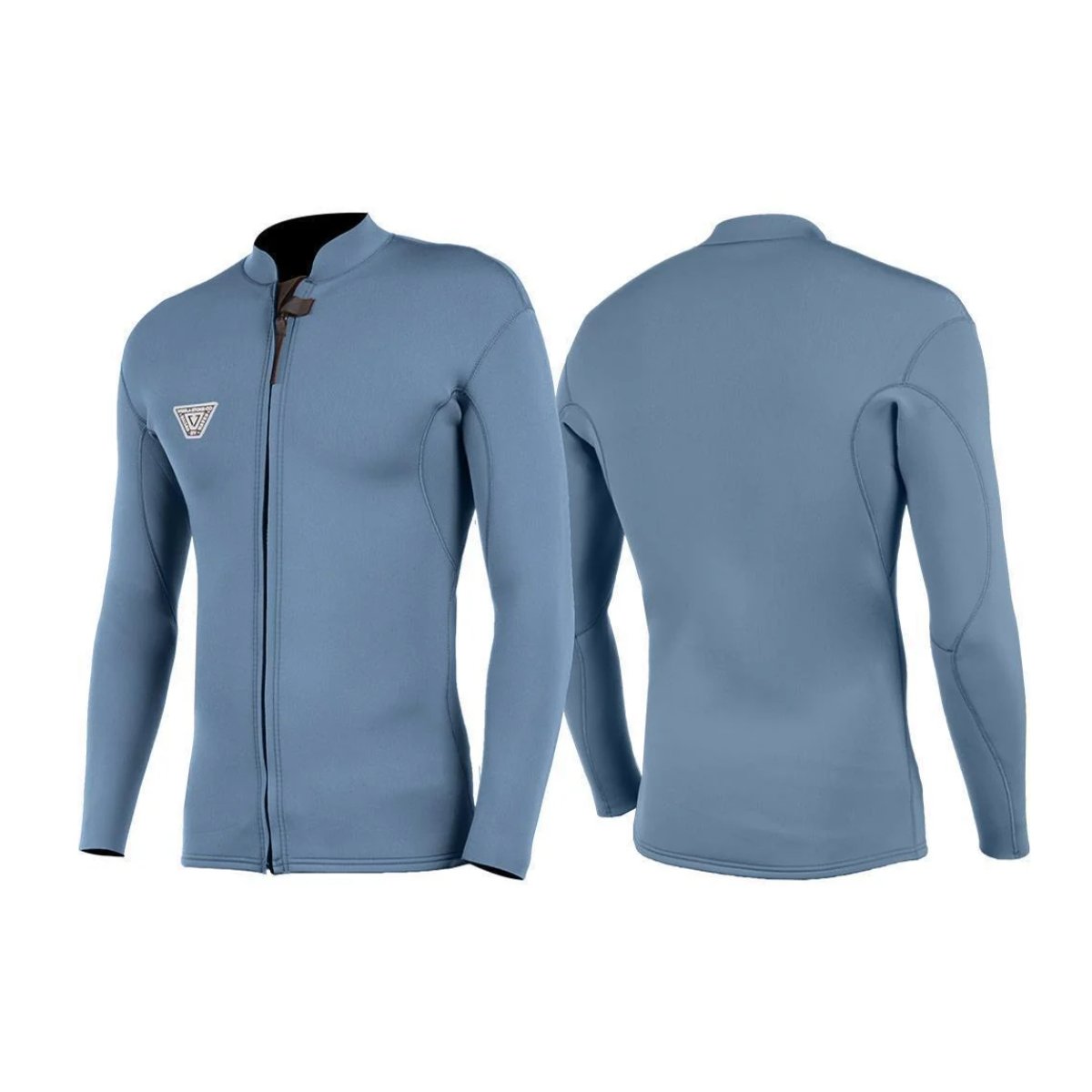 Vissla 2mm Solid Sets Front Zip Jacket in Harbor Blue - BoardCo