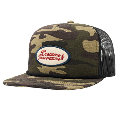 Vissla Garage Foam Trucker Hat in Camo - BoardCo