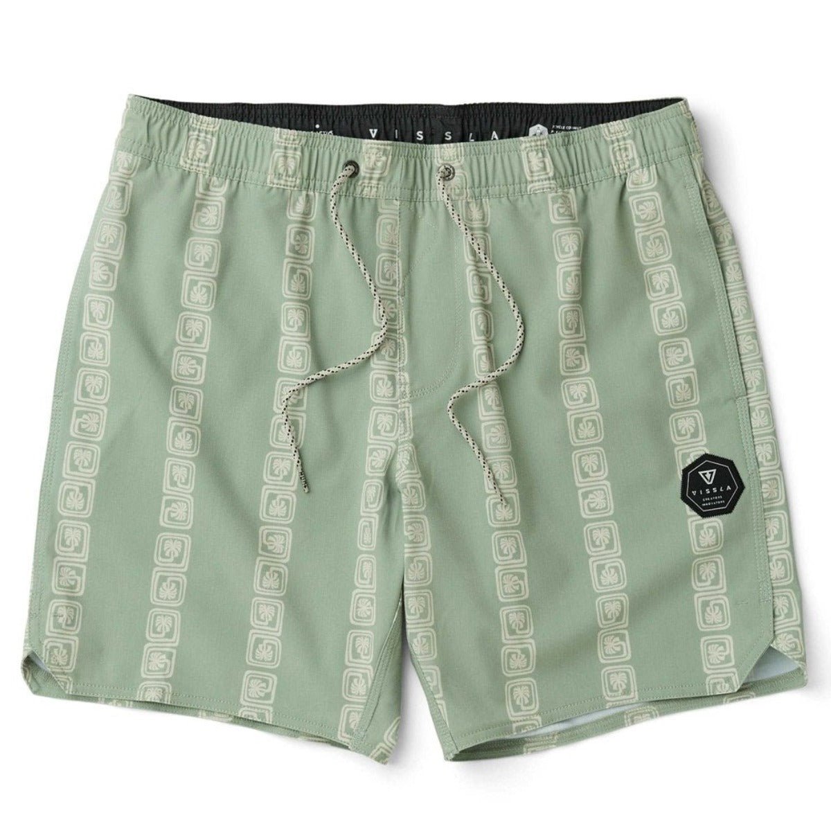 Vissla Lost Cost 16.5" Ecolastic Boardshorts in Sage - BoardCo