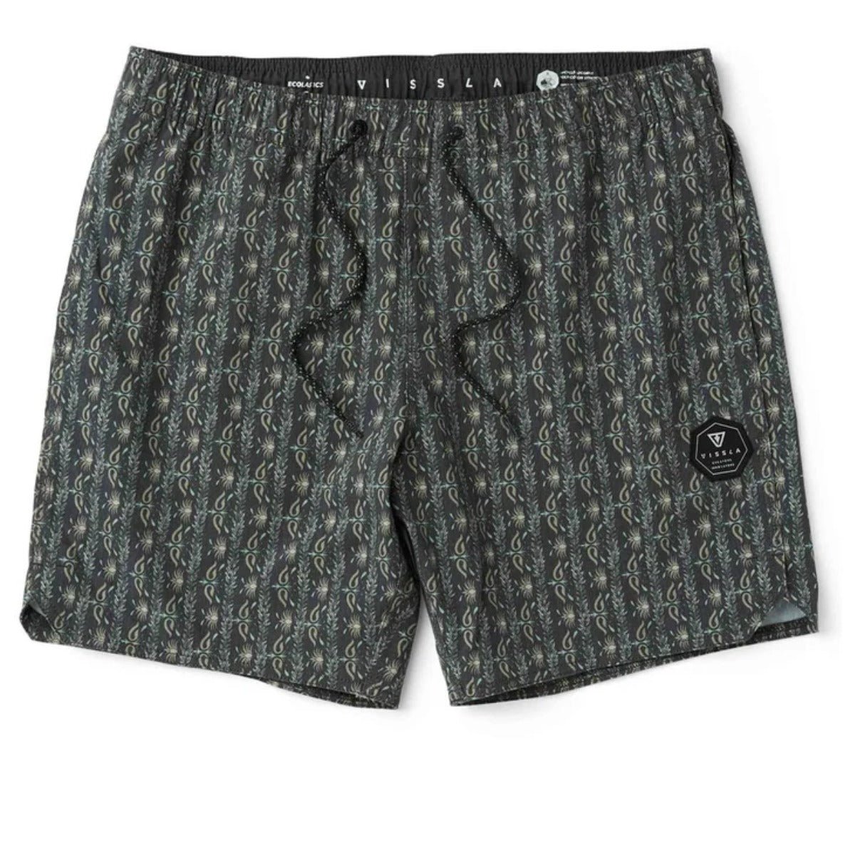 Vissla Out West 16.5" Ecolastic Boardshorts in Phantom - BoardCo