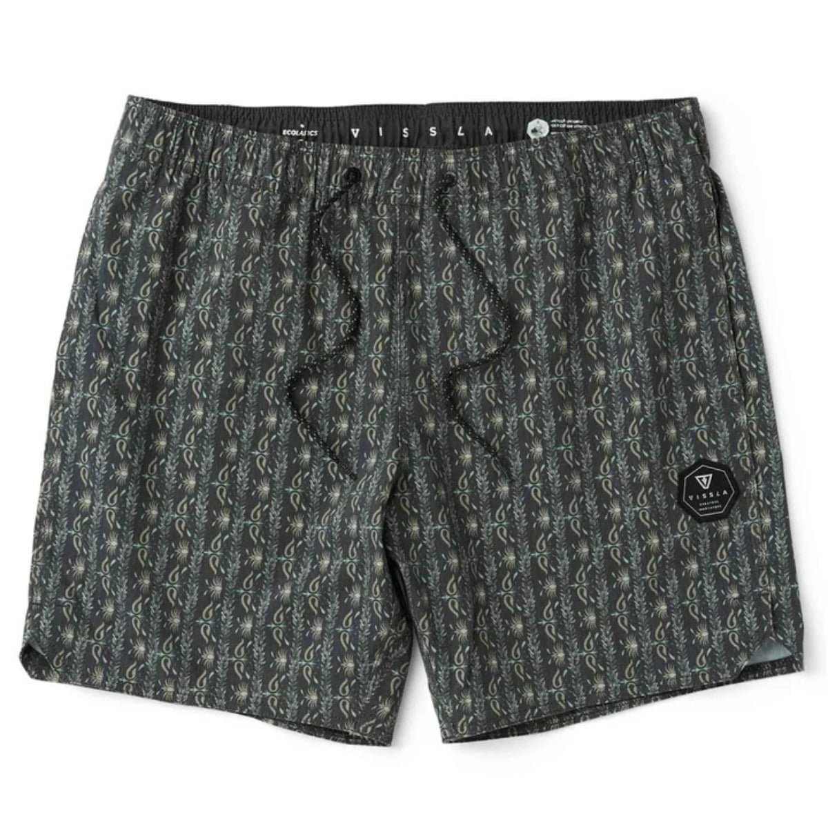 Vissla Out West 16.5" Ecolastic Boardshorts in Phantom - BoardCo