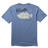 Vissla Reefer Comp Lite Eco Drirelease Tee in Harbor Blue Heather - BoardCo