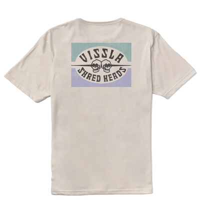 Vissla Shred Heads Organic Tee in Bone - BoardCo