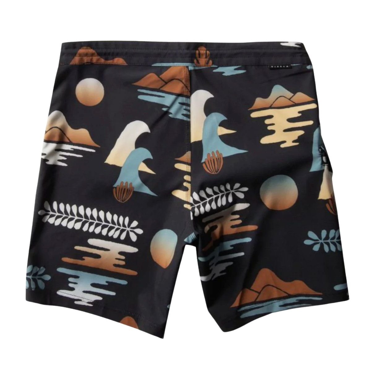 Vissla The Isle 17.5" Boardshort in Black - BoardCo