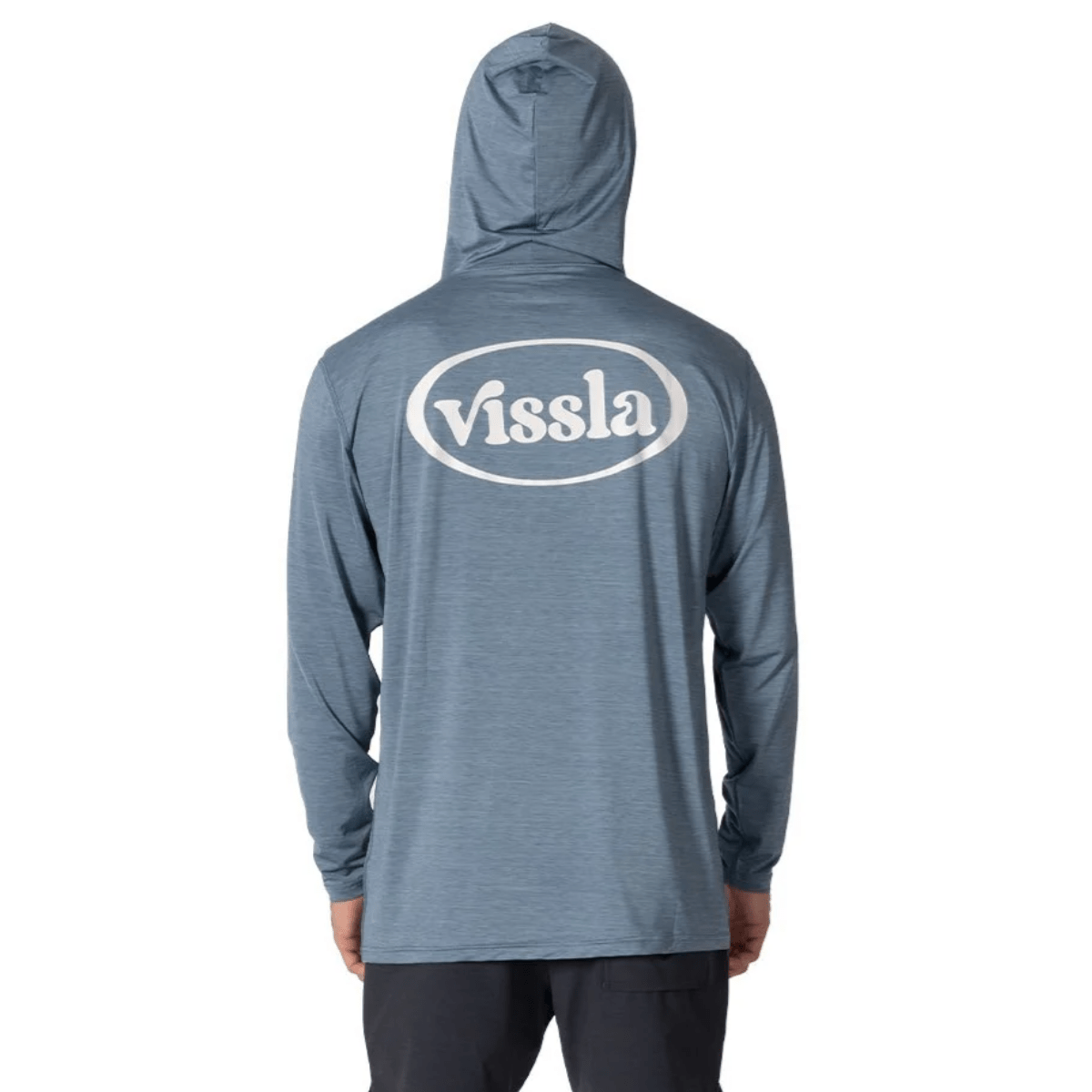 Vissla Twisted Eco Hooded Long Sleeve Sun Shirt in Slate Heather - BoardCo