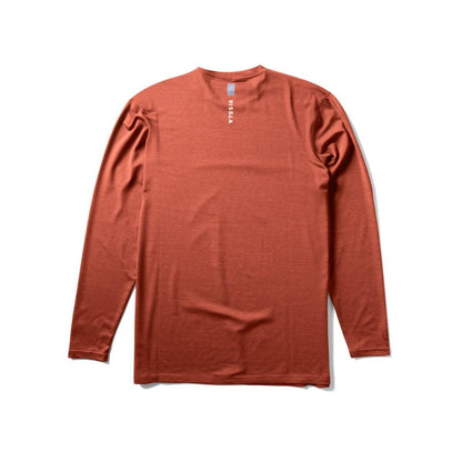 Vissla Twisted Eco LS Rash Guard in Brick Heather - BoardCo