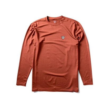 Vissla Twisted Eco LS Rash Guard in Brick Heather - BoardCo