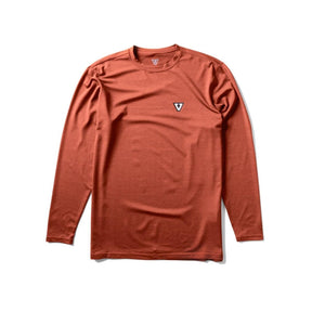Vissla Twisted Eco LS Rash Guard in Brick Heather - BoardCo