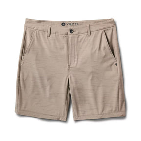 Vuori Pebble Hybrid Shorts in Gravel - BoardCo