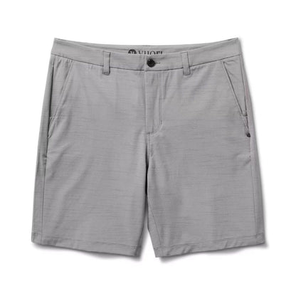 Vuori Pebble Hybrid Shorts in Steel - BoardCo