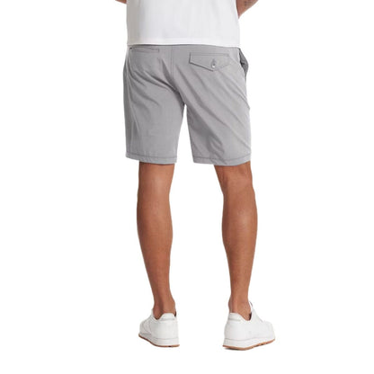 Vuori Pebble Hybrid Shorts in Steel - BoardCo