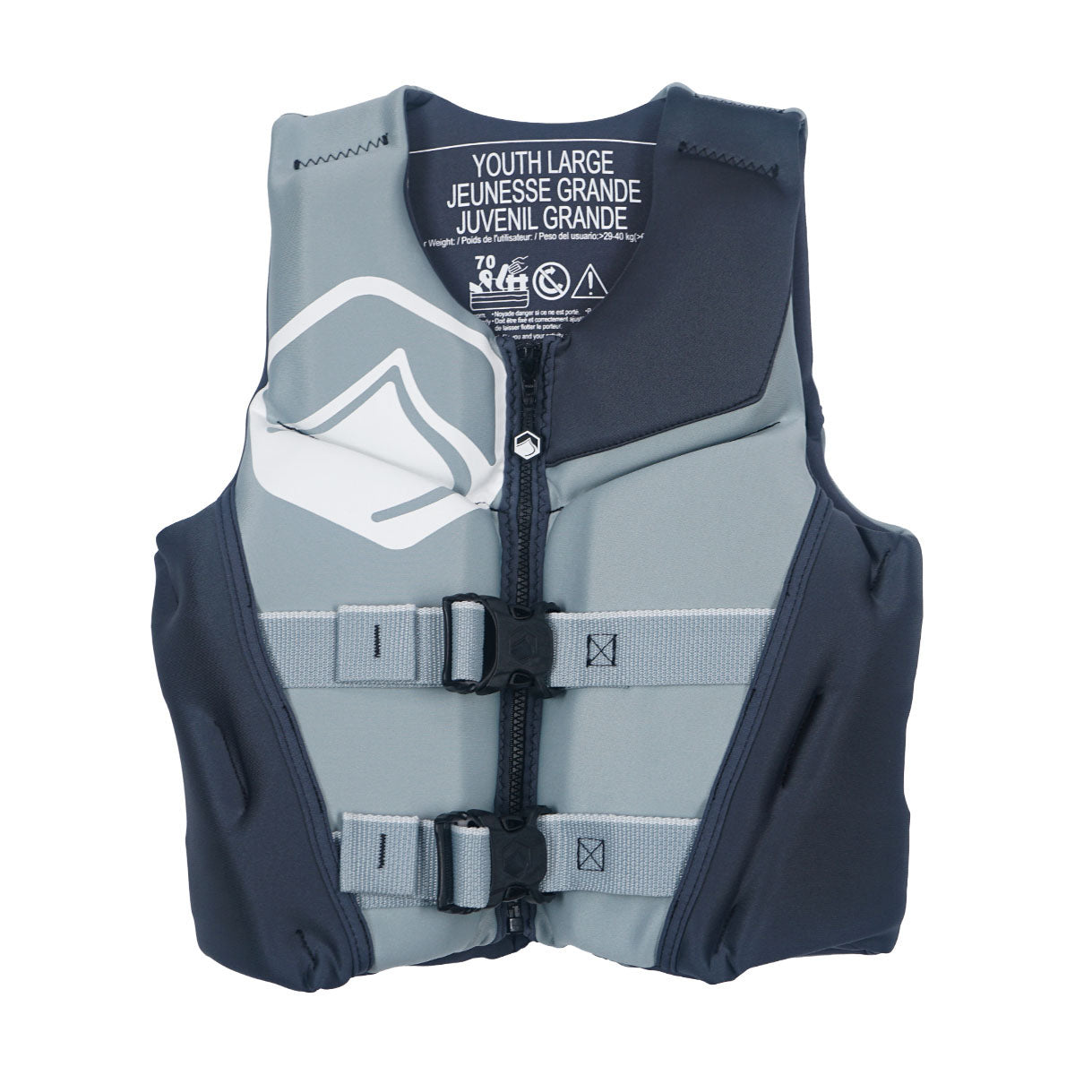 Liquid Force Ruckus Youth CGA Life Jacket in Grey/Black