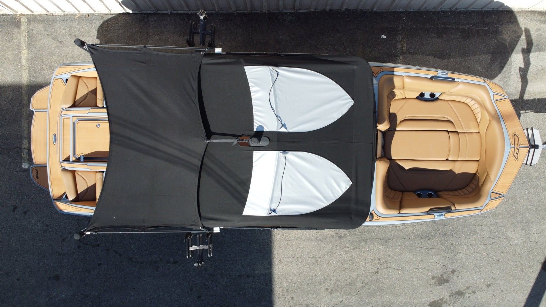 5' Folding Canopy Mounted Shade Sail, 83"-85" Wide - BoardCo