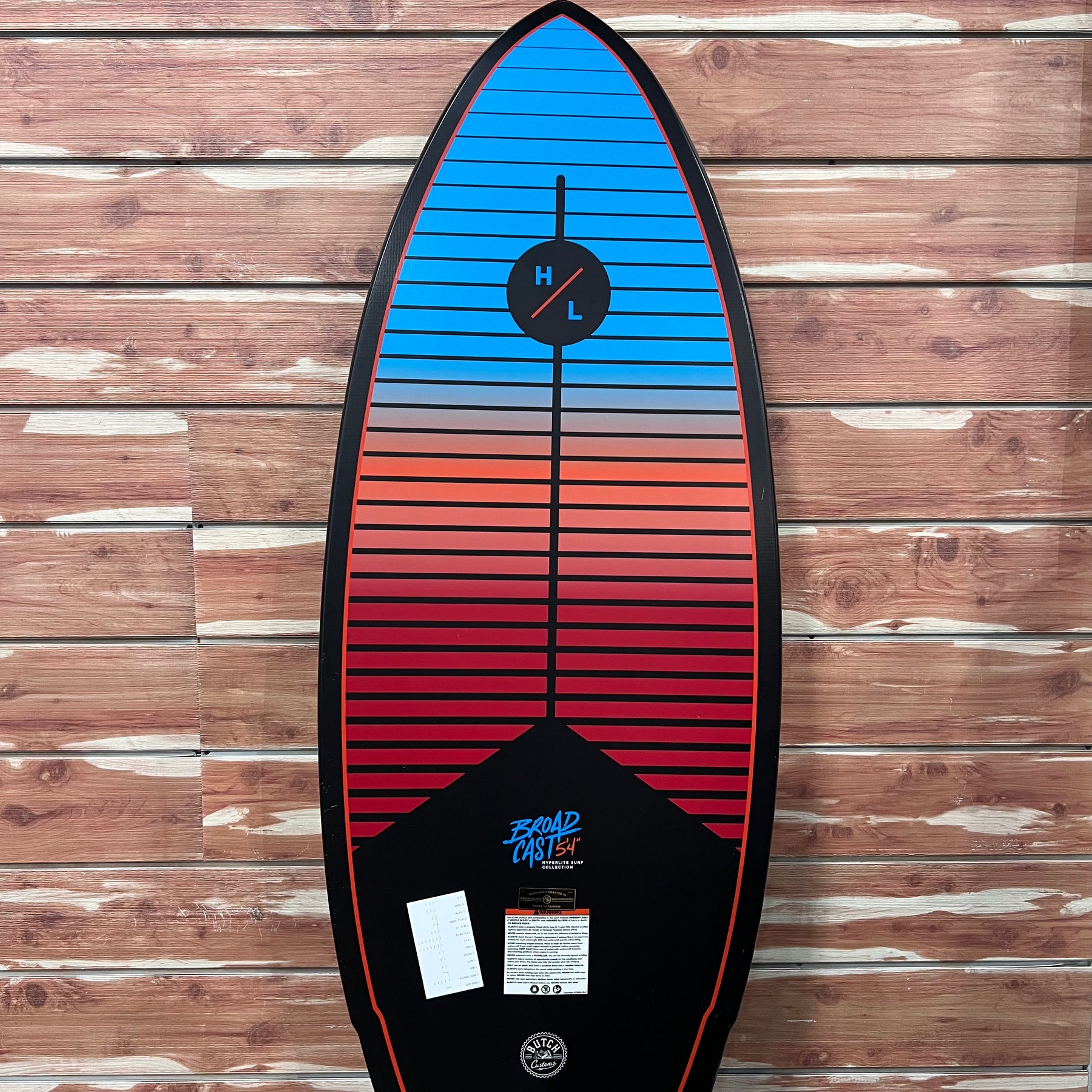 BoardCo Custom Hyperlite Broadcast Wakesurf Board 2022 BLEM