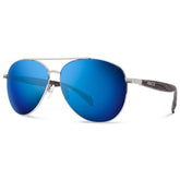 Abaco Burton Sunglasses in Silver/Deep Blue Mirror - BoardCo
