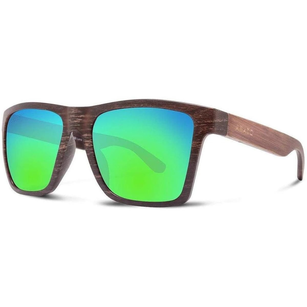 Abaco Cruiser Sunglasses in Black Wood/Ocean Mirror - BoardCo