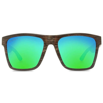 Abaco Cruiser Sunglasses in Black Wood/Ocean Mirror - BoardCo
