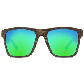 Abaco Cruiser Sunglasses in Black Wood/Ocean Mirror - BoardCo