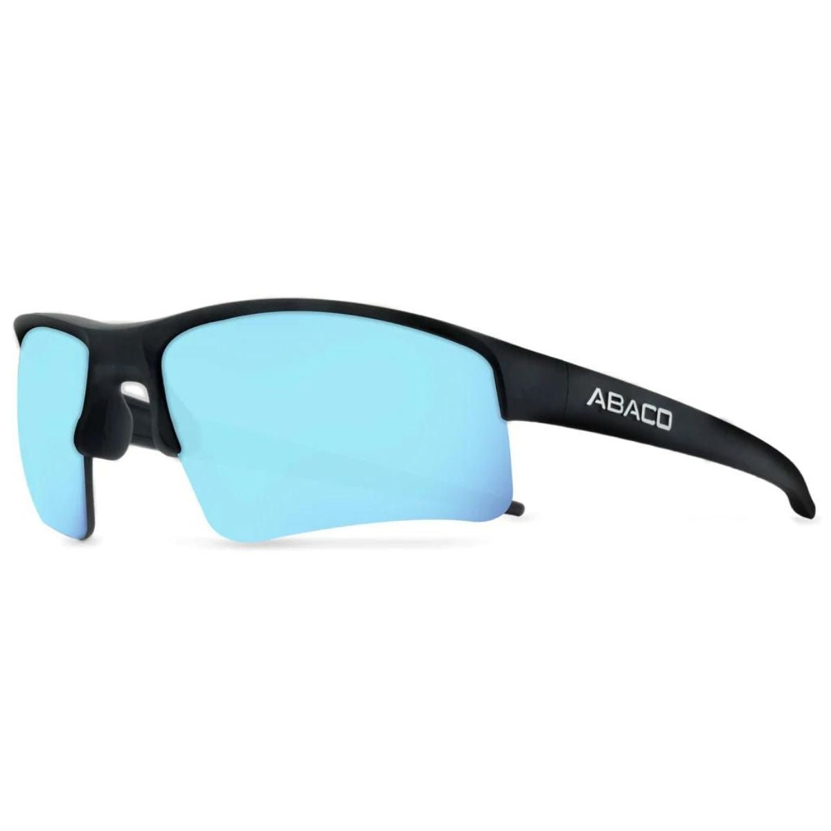 Abaco Forty Four - Forty Four Sunglasses in Matte Black/Caribbean Blue - BoardCo