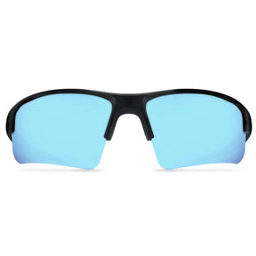 Abaco Forty Four - Forty Four Sunglasses in Matte Black/Caribbean Blue - BoardCo