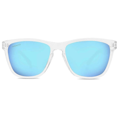 Abaco Kai Sunglasses in Crystal Clear/Caribbean Blue - BoardCo