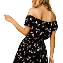 Amuse Society Under the Kiwi Tree Off Shoulder Crop Top in BLK - BoardCo