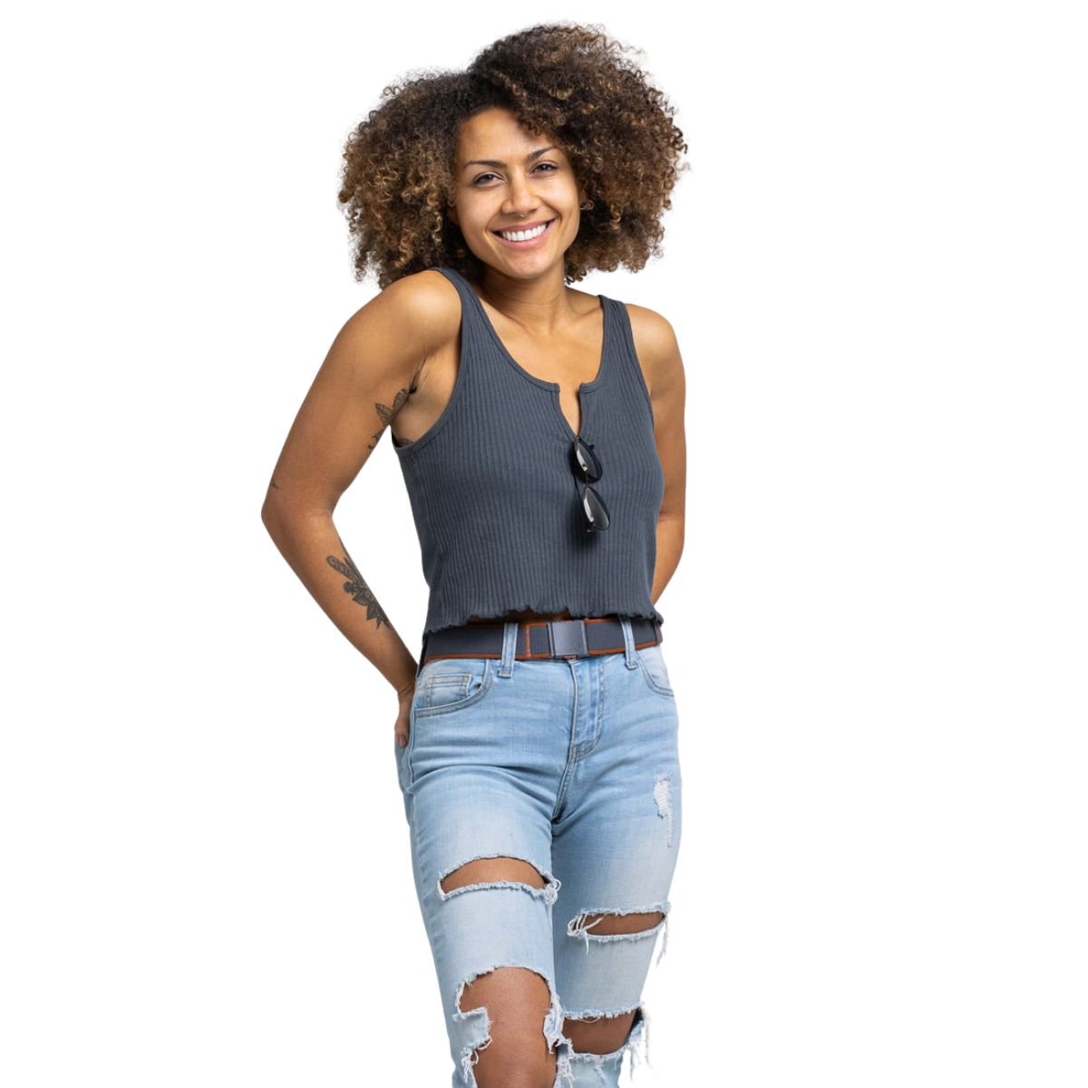 Arcade Carto Belt in Charcoal/Saddle - BoardCo