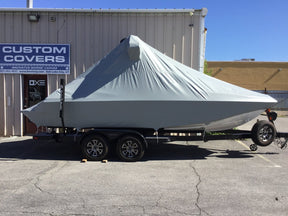 Axis A20 with Grey Skull Tower and Factory Bimini Double Up Storage Cover - BoardCo