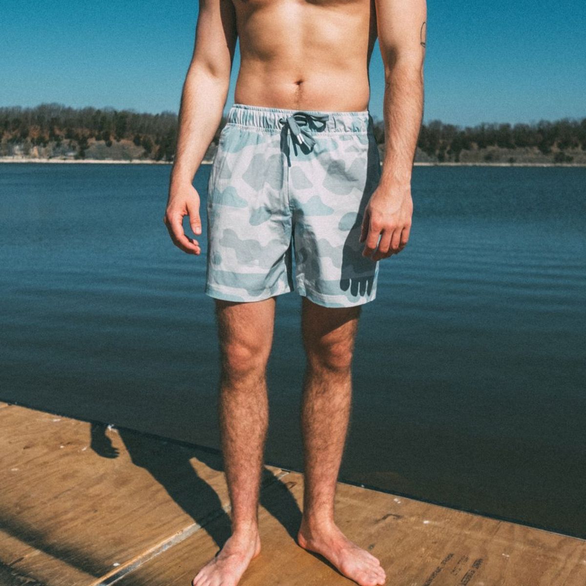 Bearded Goat inland Swim Trunks in Echols Print - BoardCo