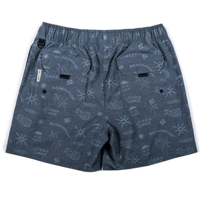 Bearded Goat Inland Swim Trunks in Lakeside Print - BoardCo