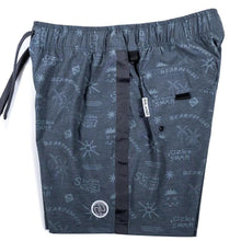 Bearded Goat Inland Swim Trunks in Lakeside Print - BoardCo