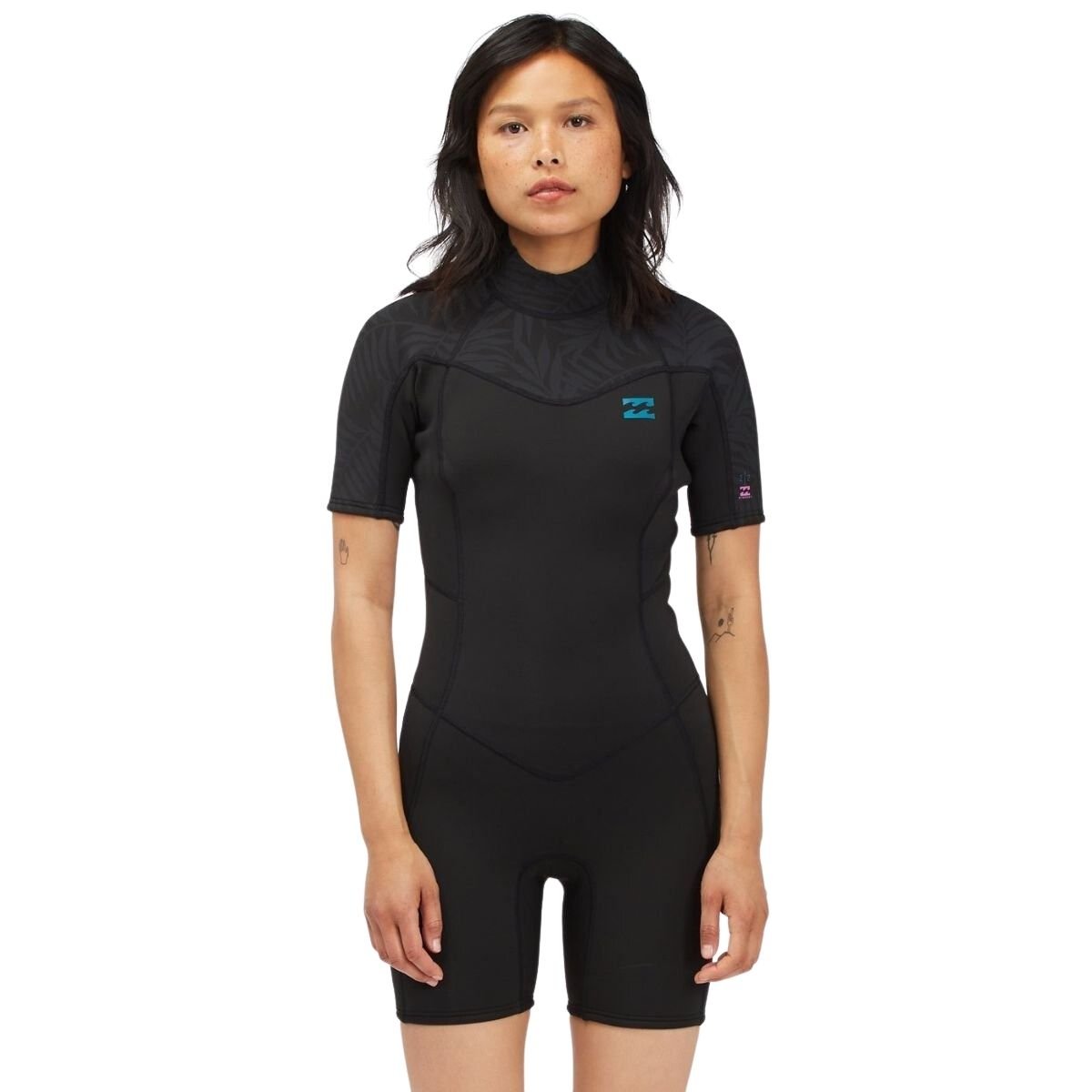 Billabong 202 Synergy BZ Short Sleeve Spring Suit in Black - BoardCo