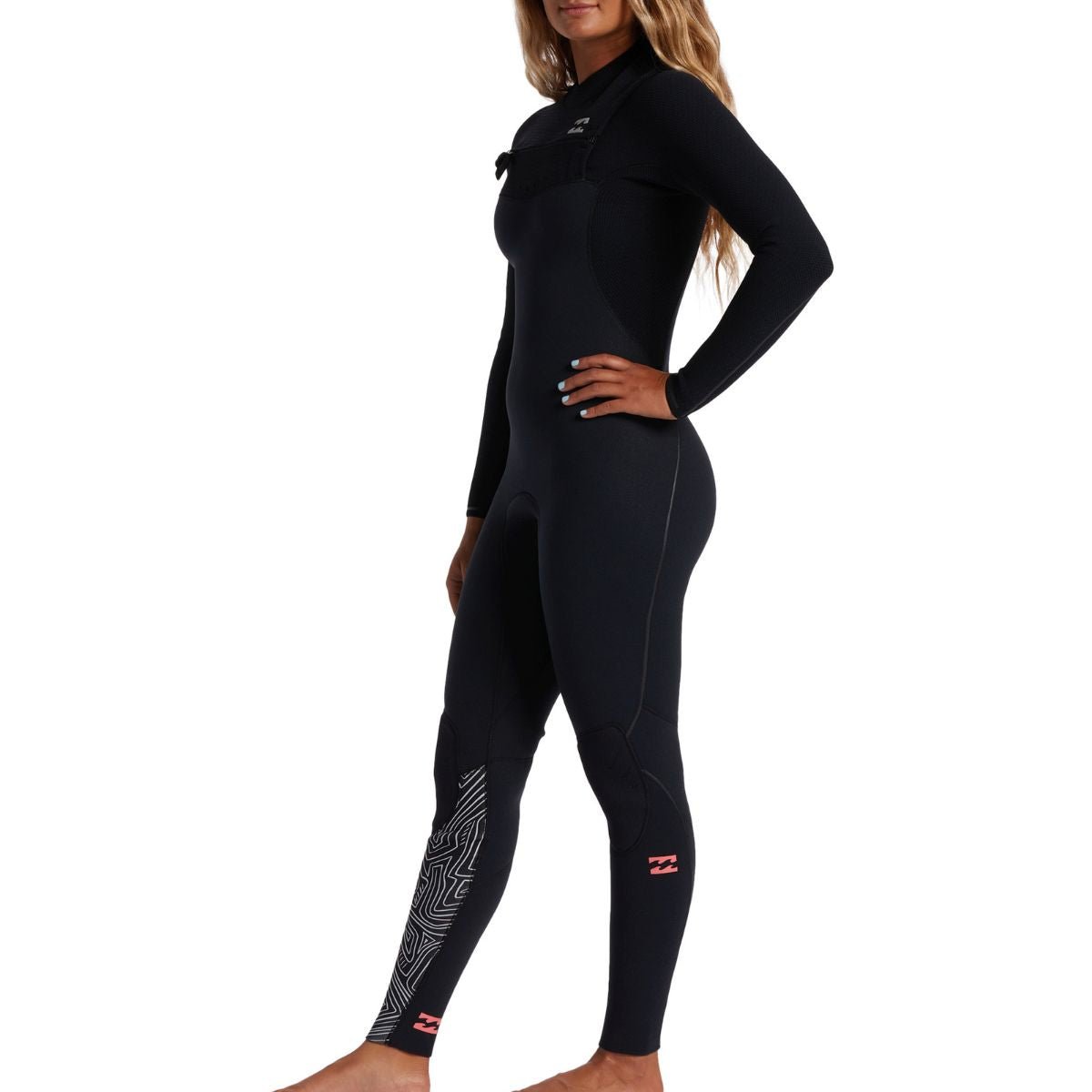 Billabong 302 Furnace Comp Steamer Full Wetsuit in Midnight Trails - BoardCo