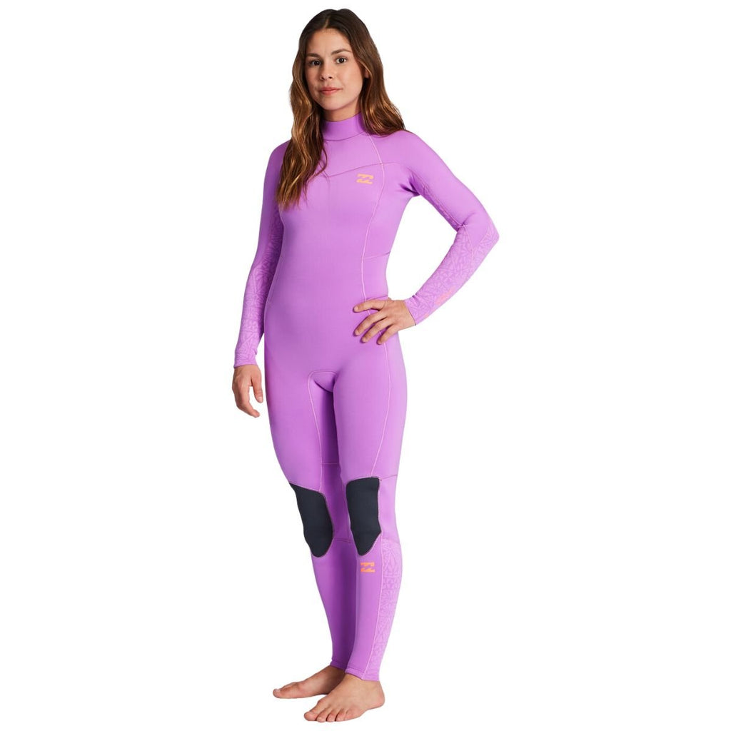 たー　　　　　　　　　　　　　　　　　　　　BILLABONG Billabong 302 Synergy Back Zip Full Wetsuit in Bright Orchid