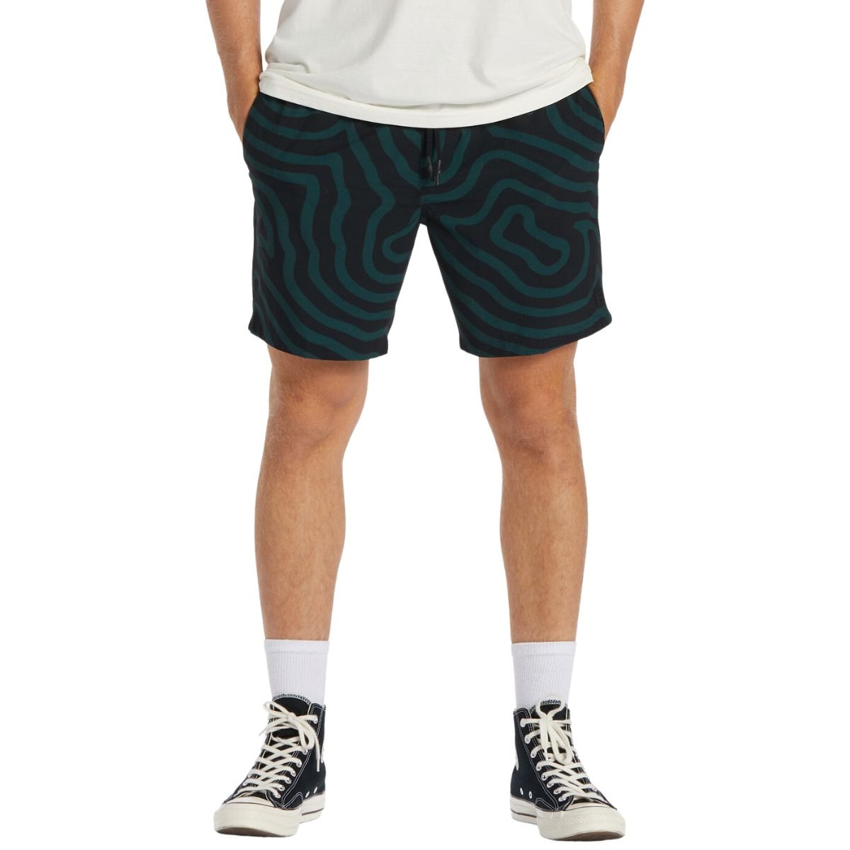 Billabong A/Div Surftrek Elastic Walkshorts in Dark Forest - BoardCo