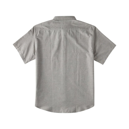 Billabong All Day Short Sleeve Woven Shirt in Light Grey - BoardCo