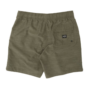 Billabong Boys All Day Slub Elastic Boardshort in Army - BoardCo