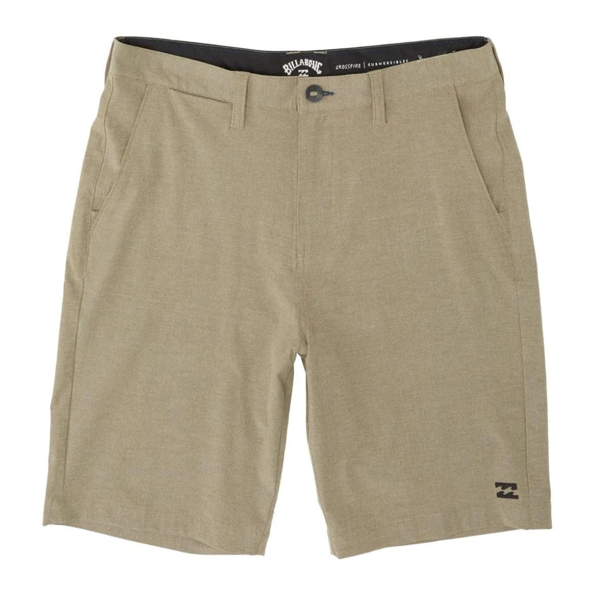 Billabong Boys Crossfire Hybrid Shorts in Khaki - BoardCo